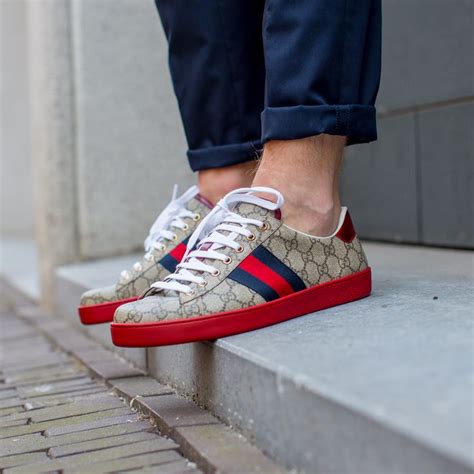 gucci supreme shoes outfit|Gucci ace low top sneakers.